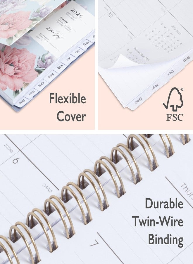 Blue Sky 2025 Weekly and Monthly Planner Calendar, January 2025 - December 2025, 5" x 8", Flexible Matte Cover, Laminated Tabs, Wirebound, Storage Pocket, Tula (Tula- 2025, 5" x 8") - Image 5